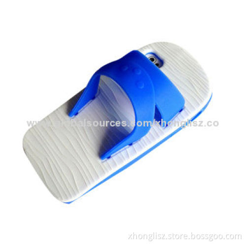 Slipper Design Silicone Mobile Phone Case for iPhone Series, Easy-to-Carry